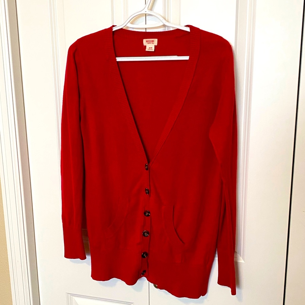 Mossimo boyfriend cardigan in red